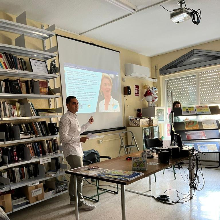 Presentación durante la charla